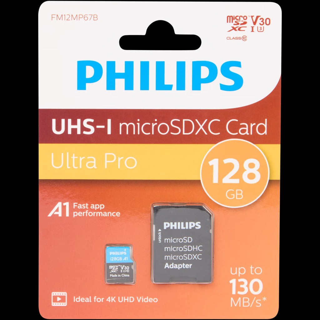 Philips microSD-kaart 128 GB Ulta Pro - UHS-I microSDXC