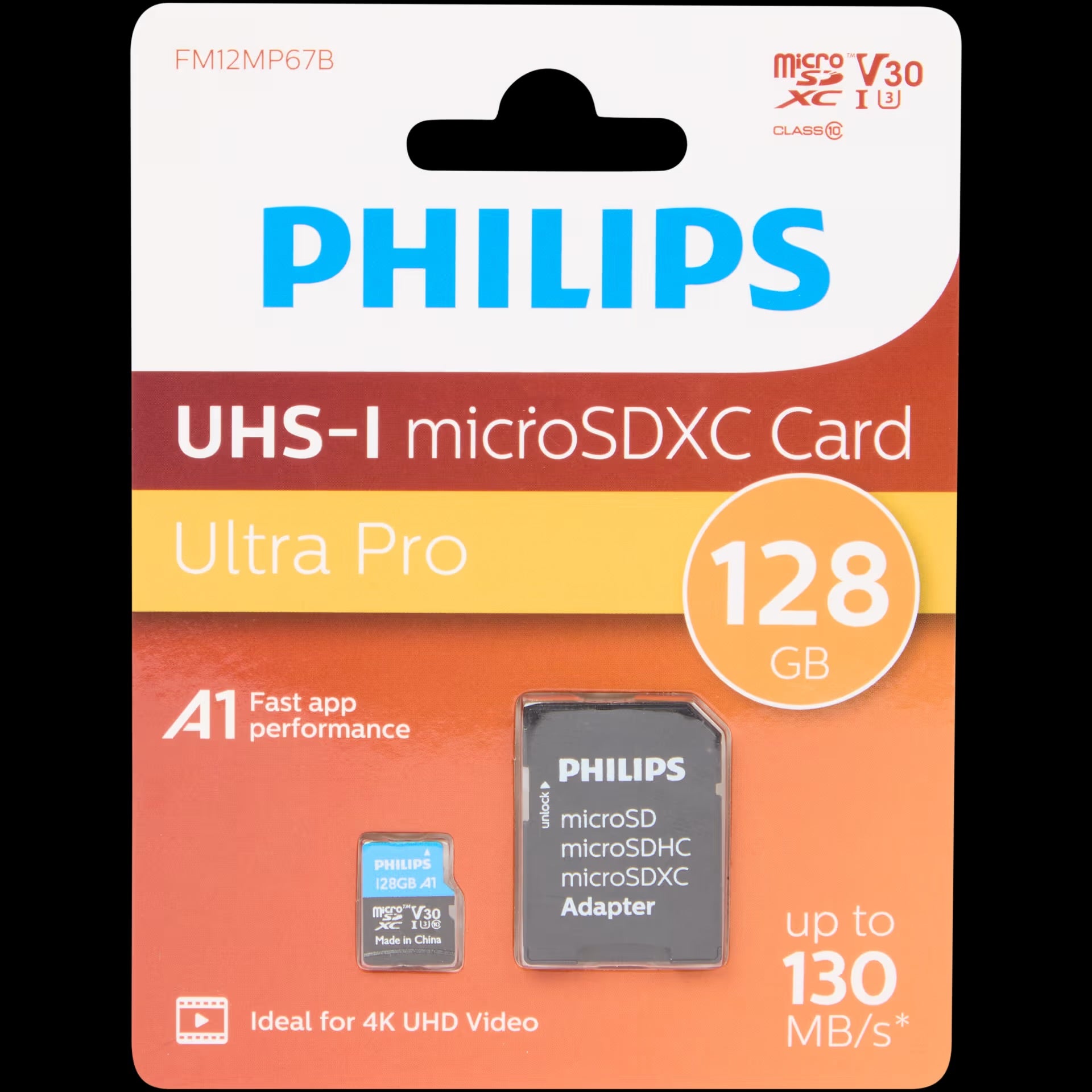 Philips microSD-kaart 128 GB Ulta Pro - UHS-I microSDXC